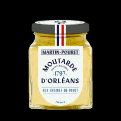 MARTIN POURET Moutarde|Moutarde d'Orléans aux Graines de Pavot 95g