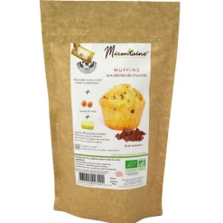 MIRONTAINE Produits Bio|Préparation Pâtisserie|Muffins BIO aux Pépites de Chocolat 286g
