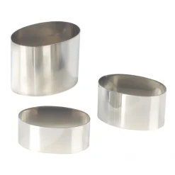 MALLARD FERRIERE Cercle À Patisserie|Nonnette Ovale Inox 8cm H4 cm