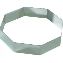MALLARD FERRIERE Cercle À Patisserie|Octogone à Mousse Inox 26 cm x H 4,5 cm Mallard