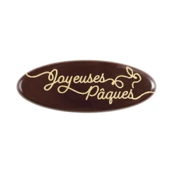FLORENSUC Décoration Comestible|Ovale Joyeuses Pâques 52x20 mm (x140)