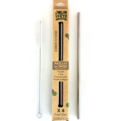 LEBRUN Accessoires Bar|Paille en Inox Droite 21,5cm x4