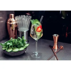 CUISINEADDICT Accessoires Bar|Paille Réutilisable en Verre 15cm droite x4 HALM