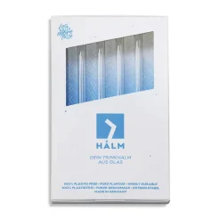 CUISINEADDICT Accessoires Bar|Paille Réutilisable en Verre 20cm droite x4 HALM