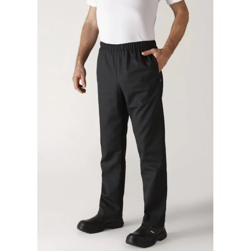 ROBUR Pantalon De Cuisine|Pantalon de Cuisine Mixte Noir UMINI T.3