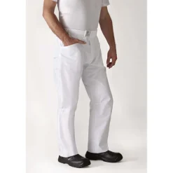 ROBUR Pantalon De Cuisine|Pantalon de Cuisine Mixte Blanc ARENAL T.5