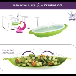 MASTRAD Papillotes En Silicone|Papillote en Silicone Minute Individuelle - Lot de 2 Vertes