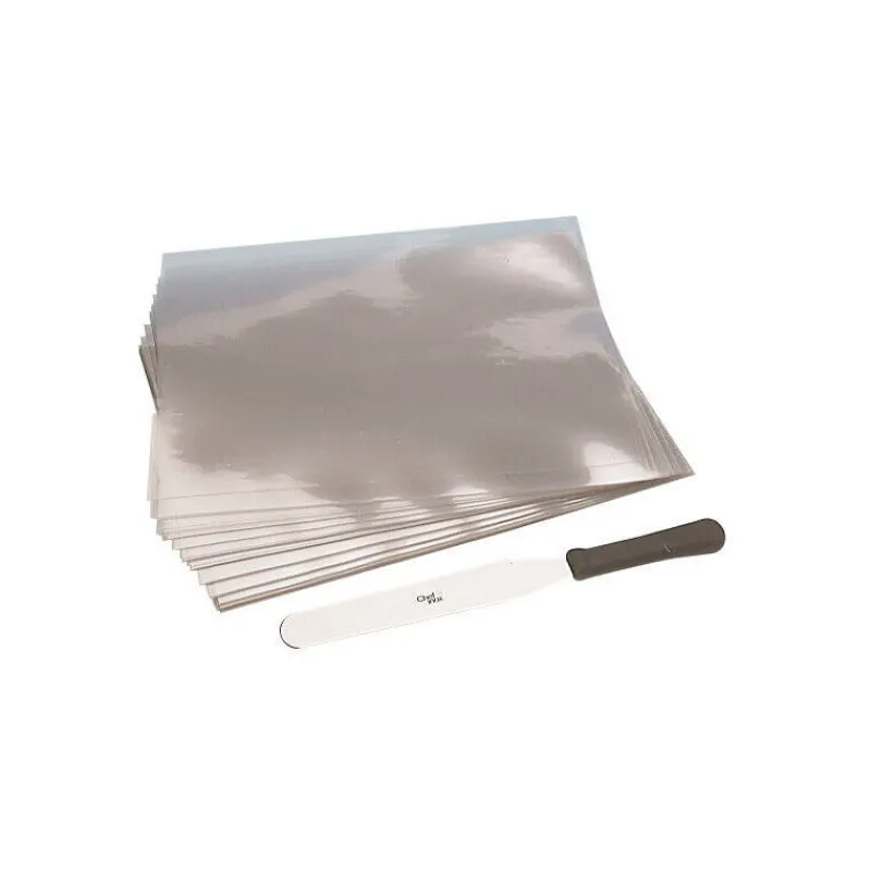 MATFER Ustensiles Chocolat|Paquet de 10 Feuilles Guitare 100 microns 60 x 40 cm