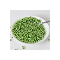 FUNCAKES Décoration Comestible|Perles de sucre Vert Métallique 80 g