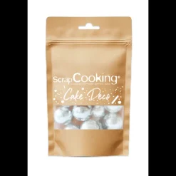 SCRAPCOOKING Décoration Comestible|Perles XXL Argentées Croustillantes 55 g