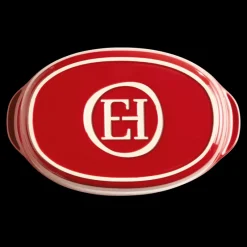 EMILE HENRY Plat De Cuisson|Petit Plat à Four Ovale en Céramique 27,5 x 17,5 cm Grand Cru