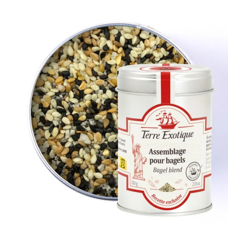 TERRE EXOTIQUE Marinade, Mélange Epices|Epices|Épices pour Bagels 80 g