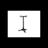 LYROSE Mobilier Terrasse Restaurant|Mobilier Restaurant|Pied de Table Base 3 Branches en Fonte Epoxy Noire Retro