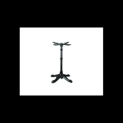 LYROSE Mobilier Terrasse Restaurant|Mobilier Restaurant|Pied de Table Base 4 Branches en Fonte Epoxy Noire Retro