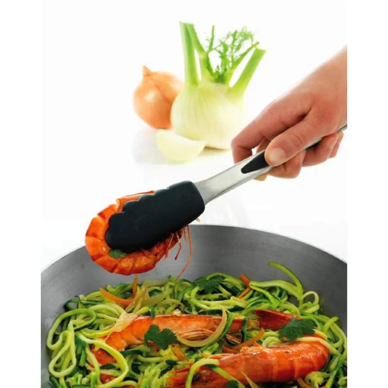 MASTRAD Pince De Cuisine|Pince de Cuisine en Inox 26 cm Noir