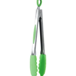 MASTRAD Pince De Cuisine|Pince de Cuisine Inox et Silicone 26 cm Vert