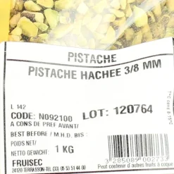 FRUISEC Fruits Secs|Pistache hachée 3/8 mm 1kg