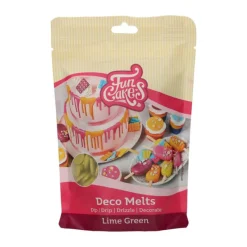 FUNCAKES Décoration Comestible|Pistoles Deco Melts Citron Vert 250g