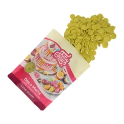 FUNCAKES Décoration Comestible|Pistoles Deco Melts Citron Vert 250g