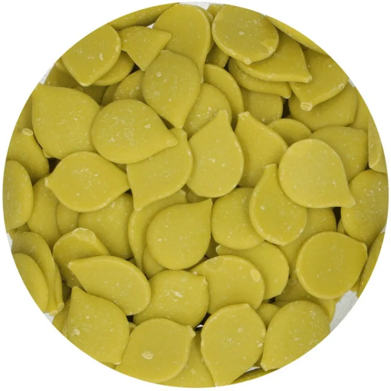 FUNCAKES Décoration Comestible|Pistoles Deco Melts Citron Vert 250g