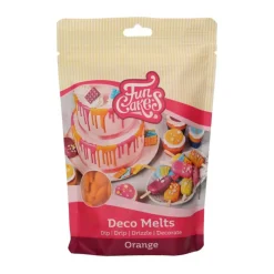 FUNCAKES Décoration Comestible|Pistoles Deco Melts Orange 250g