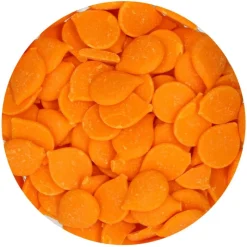 FUNCAKES Décoration Comestible|Pistoles Deco Melts Orange 250g