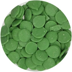 FUNCAKES Décoration Comestible|Pistoles Deco Melts Vert 250g