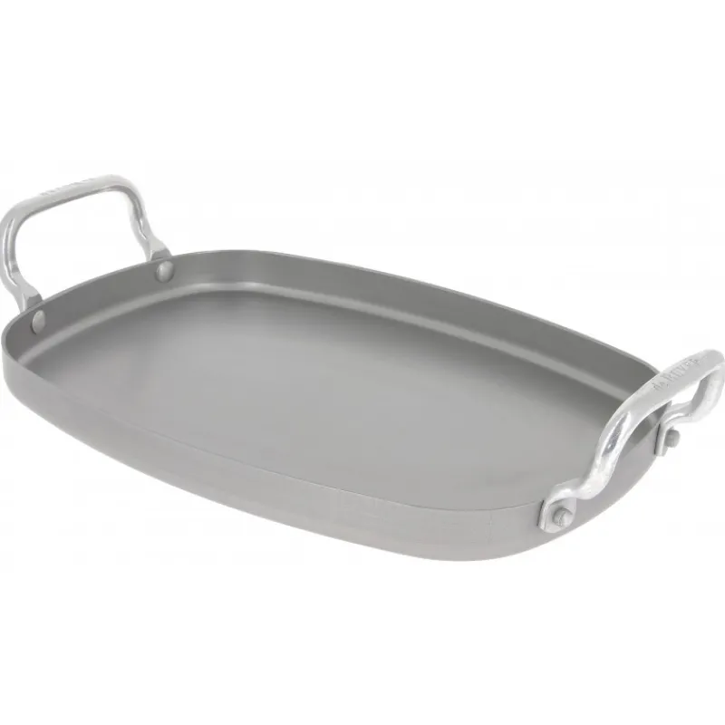 DE BUYER Plancha|Plancha Lisse 38x26 cm 2 anses Mineral B