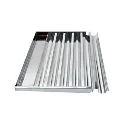 CUISINEADDICT Moule Fer Blanc|Moules À Gâteaux|Plaque à Bûchettes 6 Gouttières Fer Blanc 60x40 cm