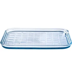 PYREX Plaques De Cuisson|Plaque de Cuisson en Verre Rectangulaire 32 x 26 cm Bake & Enjoy
