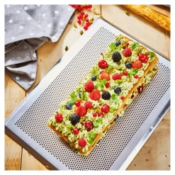 DE BUYER Plaques De Cuisson|Plaque De Cuisson Perforée|Plaque de Cuisson Perforée Inox 40 x 30 cm