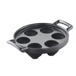 REVOL Plat De Cuisson|Plat à Escargots Noir 6 trous Belle Cuisine