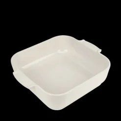 PEUGEOT Plat De Cuisson|Plat à Four Carré en Céramique Appolia 28 cm Ecru