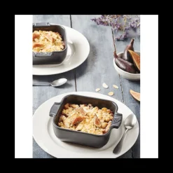 PEUGEOT Plat De Cuisson|Plat à Four Carré en Céramique Appolia 18 cm Vert Forêt