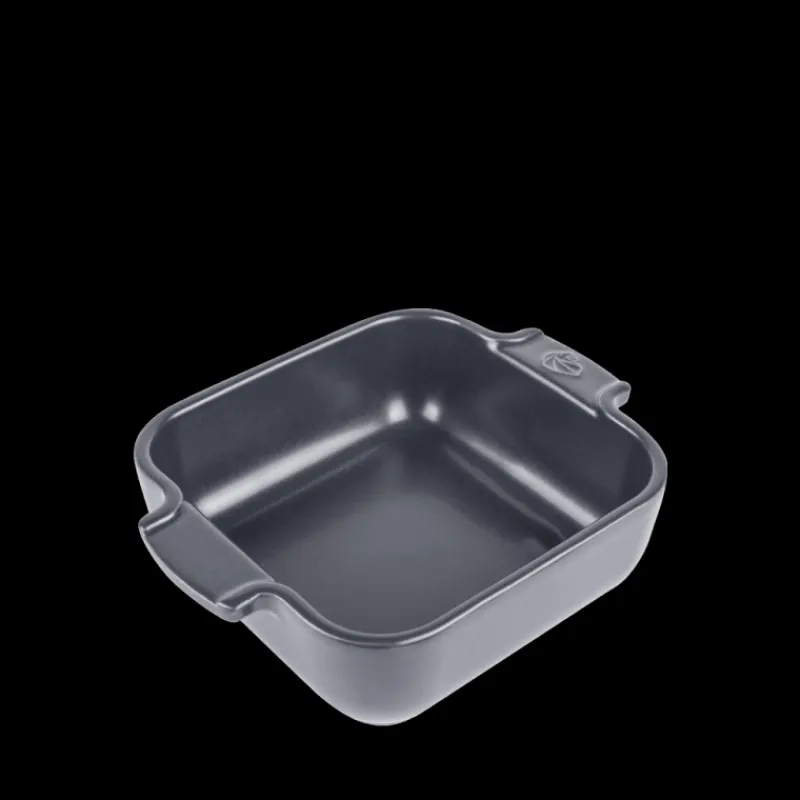 PEUGEOT Plat De Cuisson|Plat à Four Carré en Céramique Appolia 18 cm Ardoise