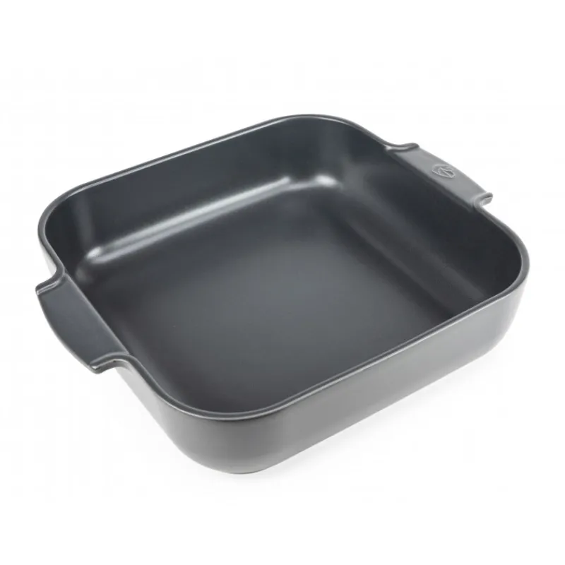PEUGEOT Plat De Cuisson|Plat à Four Carré en Céramique Appolia 36 cm Ardoise