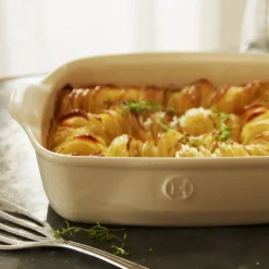 EMILE HENRY Plat De Cuisson|Plat à Four Carré en Céramique 28 x 24 cm Provence