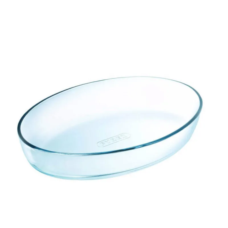PYREX Plat De Cuisson|Plat à Four en Verre Ovale 39 x 27 cm 4 L Classic