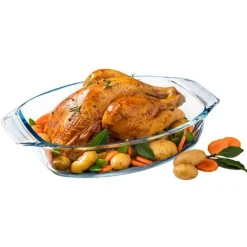 PYREX Plat De Cuisson|Plat à Four en Verre Ovale 40 x 28 cm 4 L Irrésistible