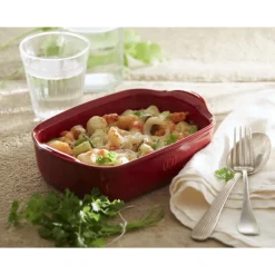 EMILE HENRY Plat De Cuisson|Plat à Four Individuel en Céramique Provence 22 x 14,5 cm