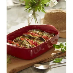 EMILE HENRY Plat De Cuisson|Plat à Four Individuel en Céramique Argile 22 x 14,5 cm