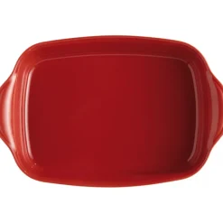 EMILE HENRY Plat De Cuisson|Plat à Four Rectangulaire en Céramique 42,5 x 28 cm Grand Cru