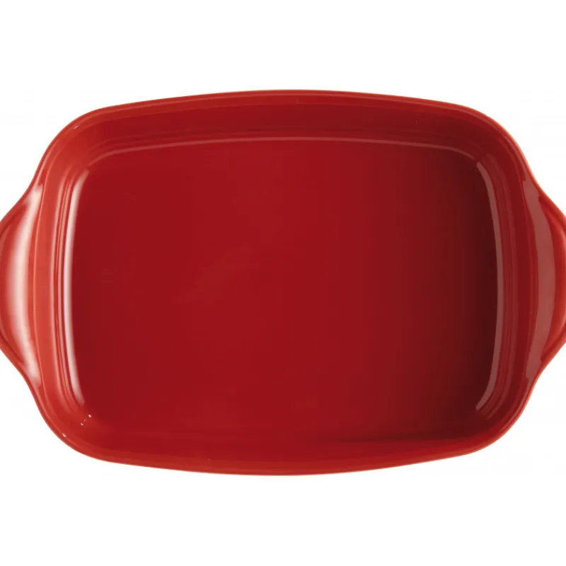 EMILE HENRY Plat De Cuisson|Plat à Four Rectangulaire en Céramique 42,5 x 28 cm Grand Cru