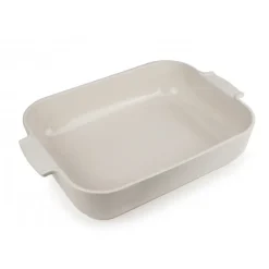 PEUGEOT Plat De Cuisson|Plat à Four Rectangulaire en Céramique Appolia 40 cm Ecru