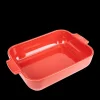 PEUGEOT Plat De Cuisson|Plat à Four Rectangulaire en Céramique Appolia 32 cm Rouge