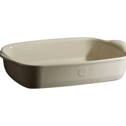 EMILE HENRY Plat De Cuisson|Plat à Four Rectangulaire en Céramique 36 x 22,5 cm Argile