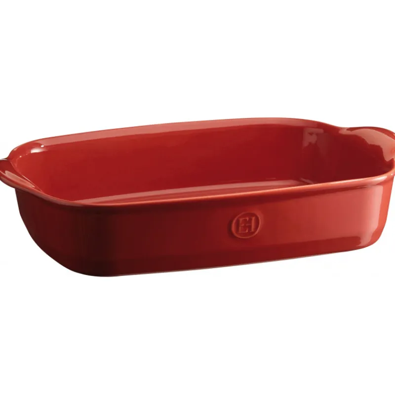 EMILE HENRY Plat De Cuisson|Plat à Four Rectangulaire en Céramique 36 x 22,5 cm Grand Cru