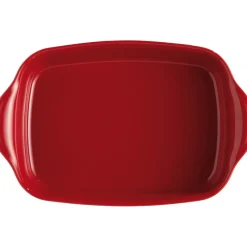 EMILE HENRY Plat De Cuisson|Plat à Four Rectangulaire en Céramique 36 x 22,5 cm Grand Cru