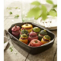 EMILE HENRY Plat De Cuisson|Plat à Four Rectangulaire en Céramique 36 x 22,5 cm Grand Cru