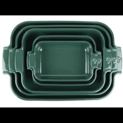 PEUGEOT Plat De Cuisson|Plat à Four Rectangulaire en Céramique Appolia 40 cm Vert Forêt